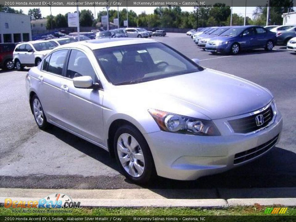 2010 Honda Accord EX-L Sedan Alabaster Silver Metallic / Gray Photo #5