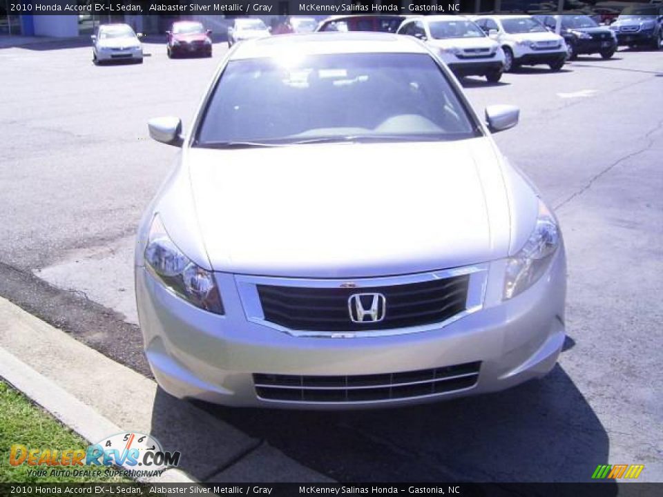 2010 Honda Accord EX-L Sedan Alabaster Silver Metallic / Gray Photo #6