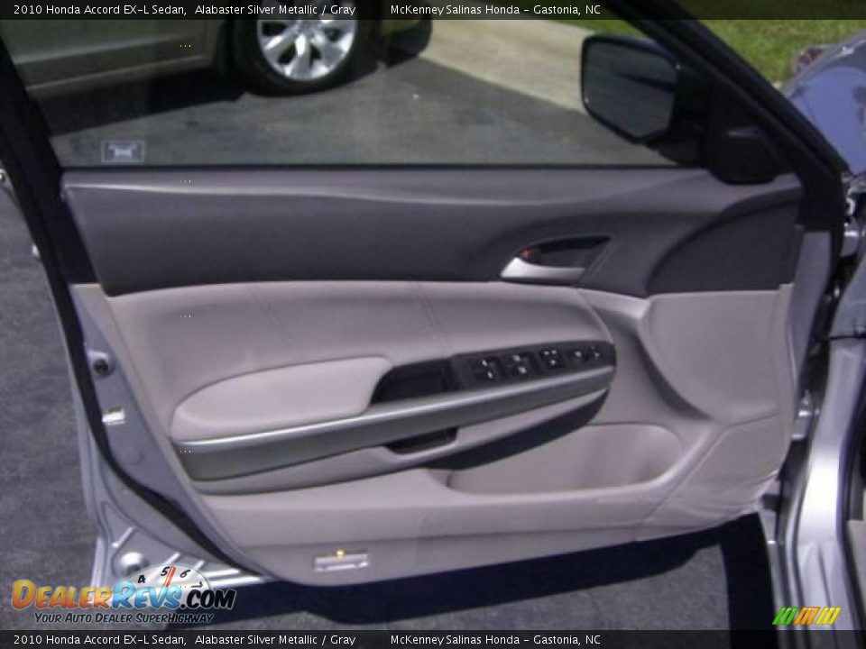 2010 Honda Accord EX-L Sedan Alabaster Silver Metallic / Gray Photo #7