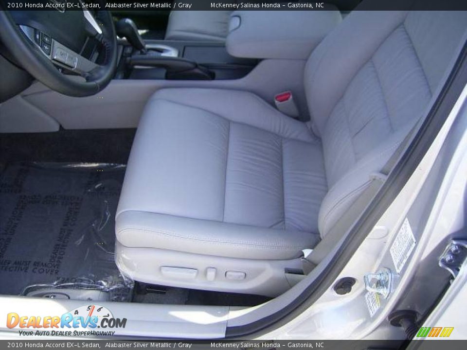 2010 Honda Accord EX-L Sedan Alabaster Silver Metallic / Gray Photo #8