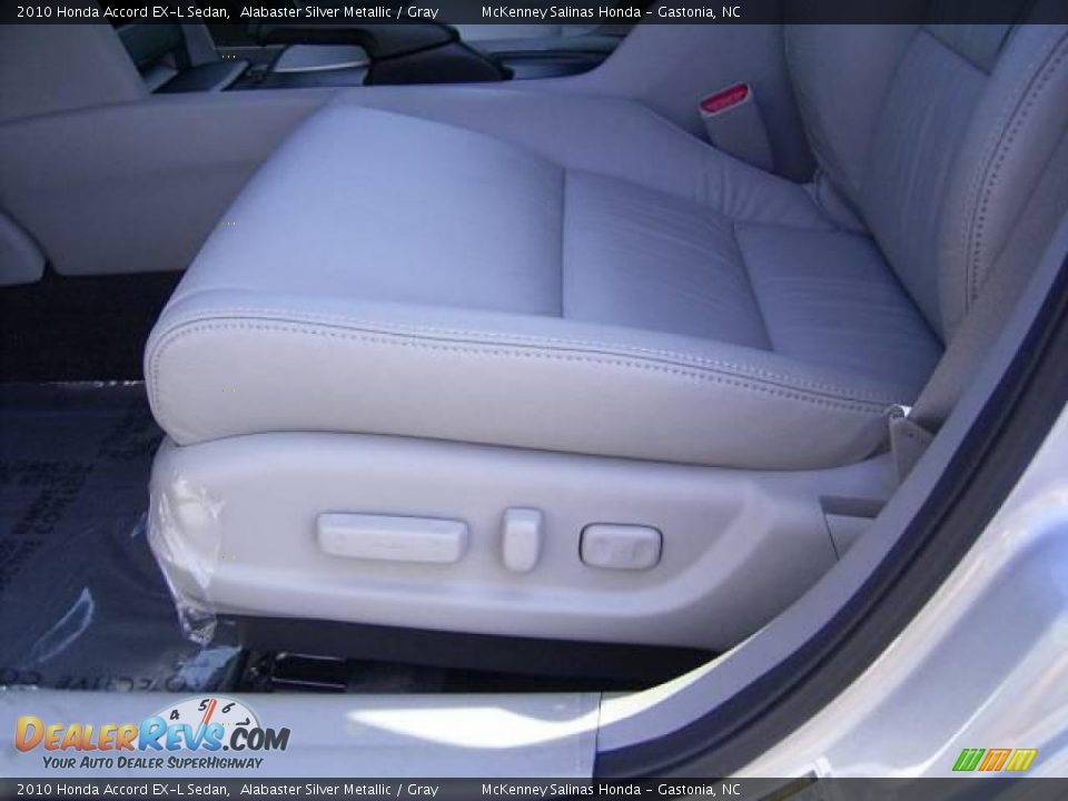 2010 Honda Accord EX-L Sedan Alabaster Silver Metallic / Gray Photo #9