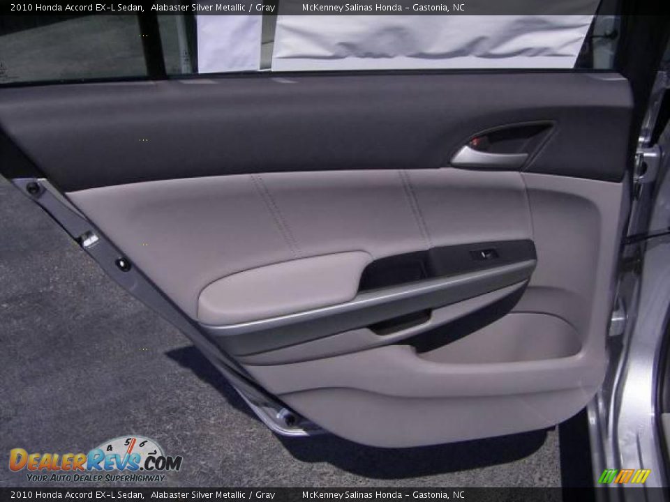 2010 Honda Accord EX-L Sedan Alabaster Silver Metallic / Gray Photo #11