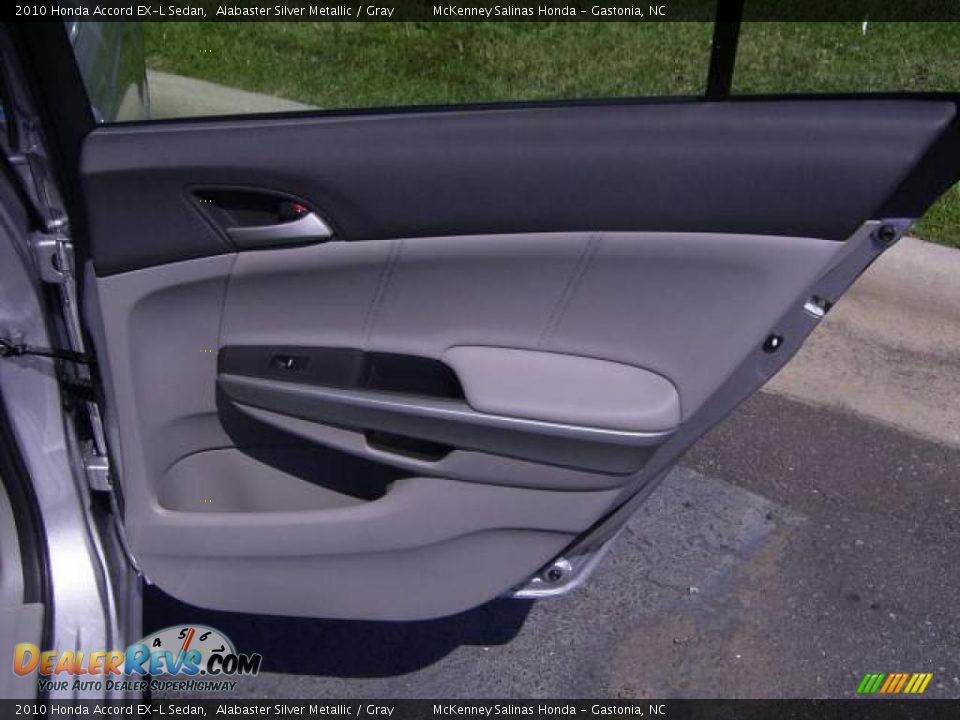 2010 Honda Accord EX-L Sedan Alabaster Silver Metallic / Gray Photo #14