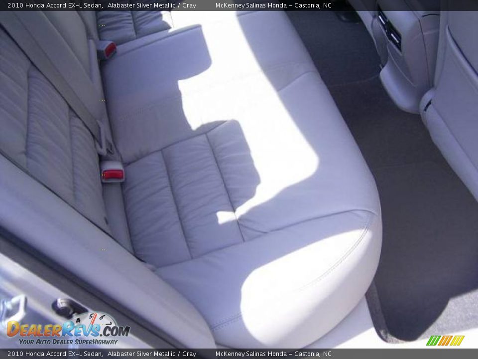 2010 Honda Accord EX-L Sedan Alabaster Silver Metallic / Gray Photo #15