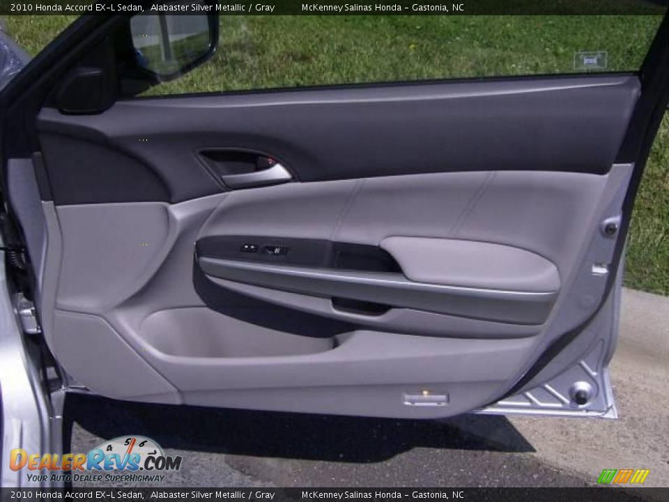 2010 Honda Accord EX-L Sedan Alabaster Silver Metallic / Gray Photo #16