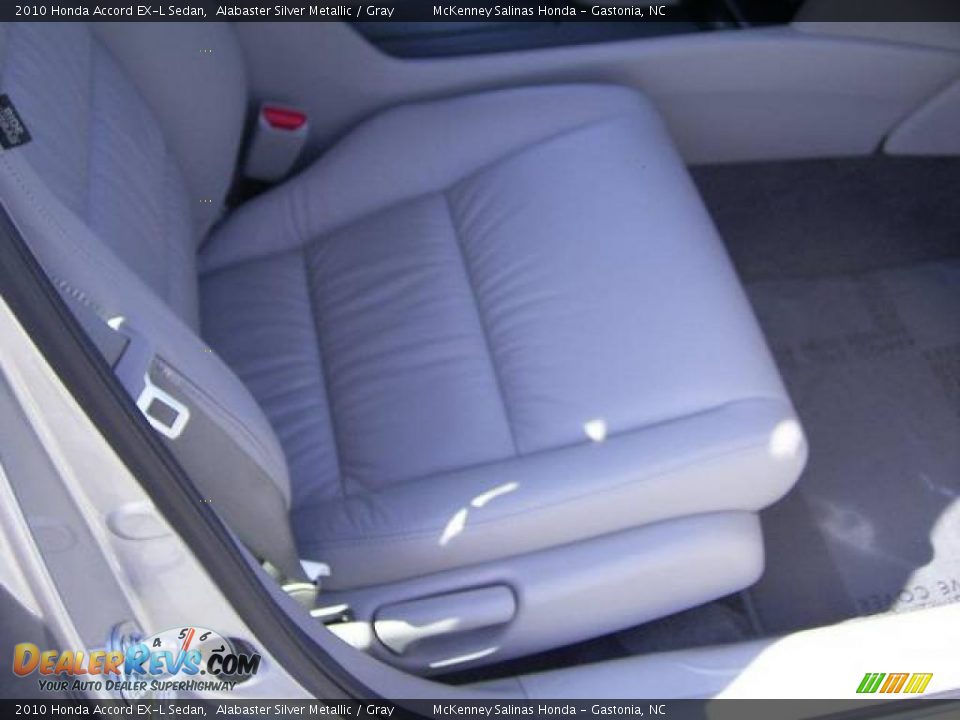 2010 Honda Accord EX-L Sedan Alabaster Silver Metallic / Gray Photo #17
