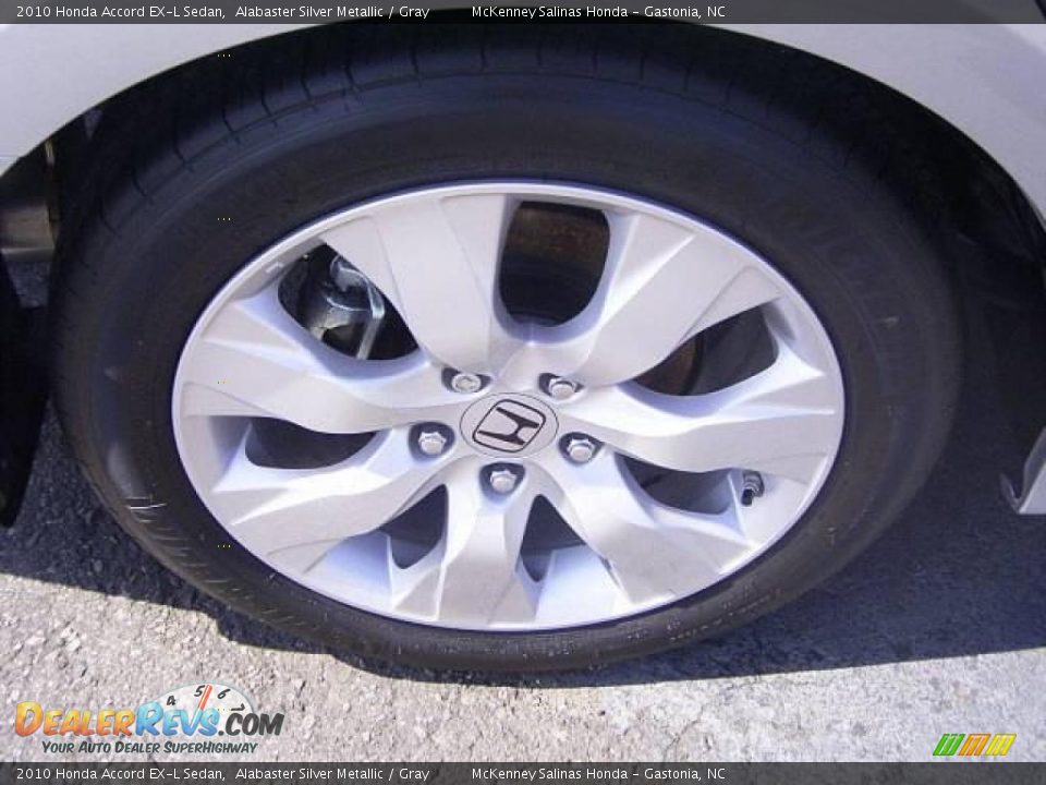 2010 Honda Accord EX-L Sedan Alabaster Silver Metallic / Gray Photo #22