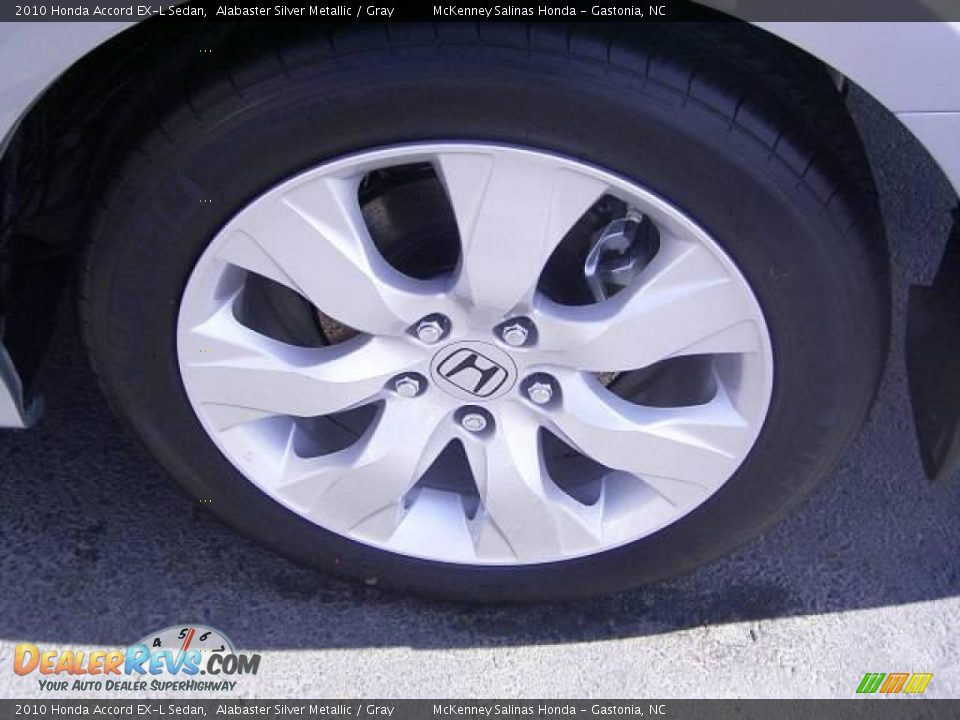 2010 Honda Accord EX-L Sedan Alabaster Silver Metallic / Gray Photo #23