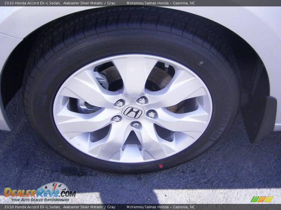 2010 Honda Accord EX-L Sedan Alabaster Silver Metallic / Gray Photo #26