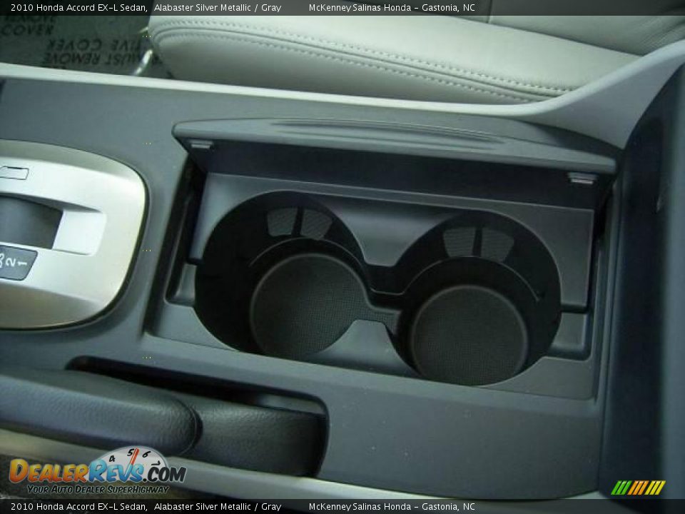 2010 Honda Accord EX-L Sedan Alabaster Silver Metallic / Gray Photo #31