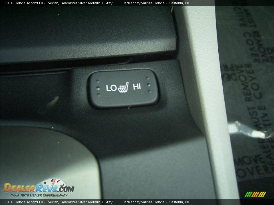 2010 Honda Accord EX-L Sedan Alabaster Silver Metallic / Gray Photo #33