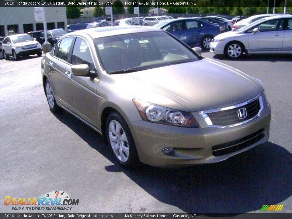 2010 Honda Accord EX V6 Sedan Bold Beige Metallic / Ivory Photo #5