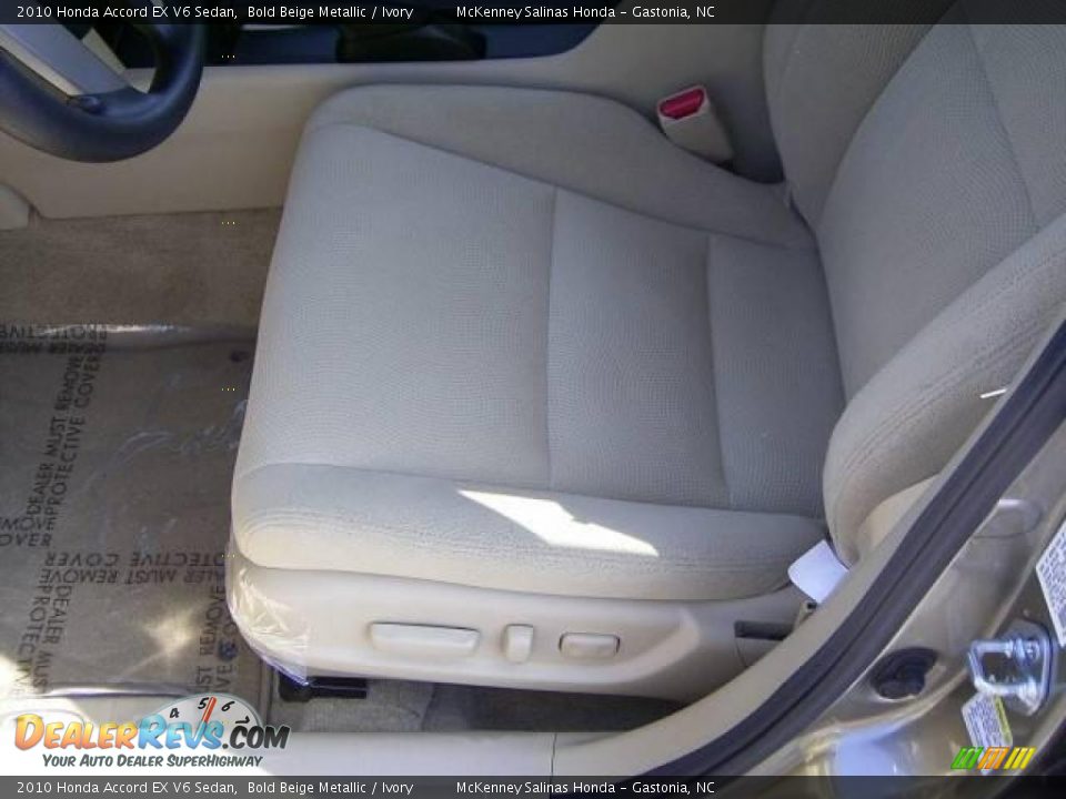 2010 Honda Accord EX V6 Sedan Bold Beige Metallic / Ivory Photo #9