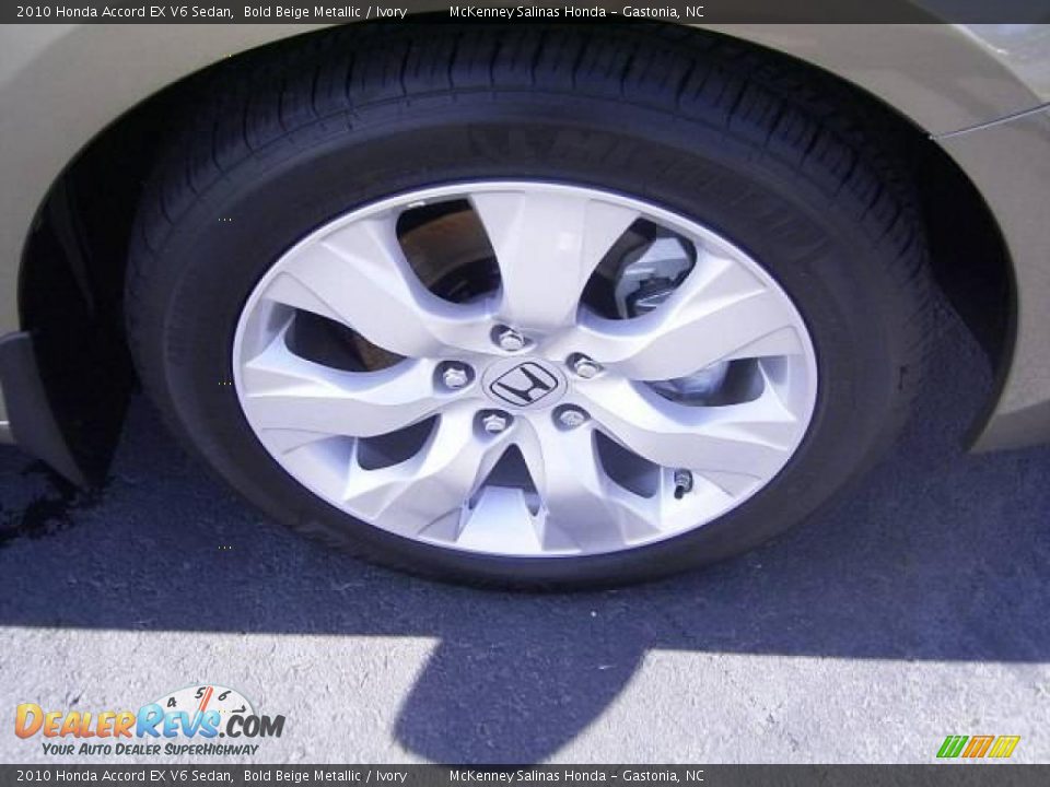 2010 Honda Accord EX V6 Sedan Bold Beige Metallic / Ivory Photo #22