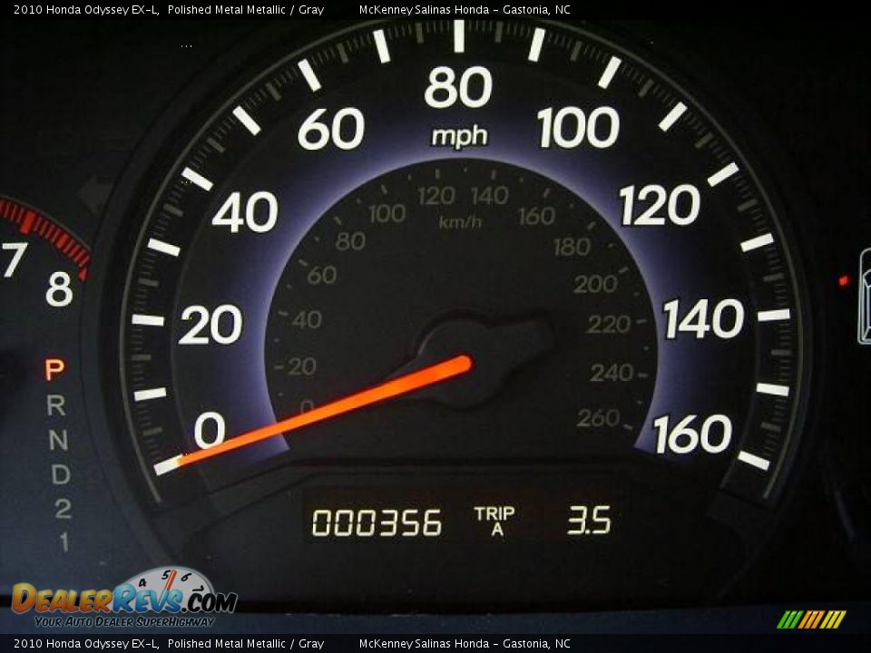 2010 Honda Odyssey EX-L Polished Metal Metallic / Gray Photo #36