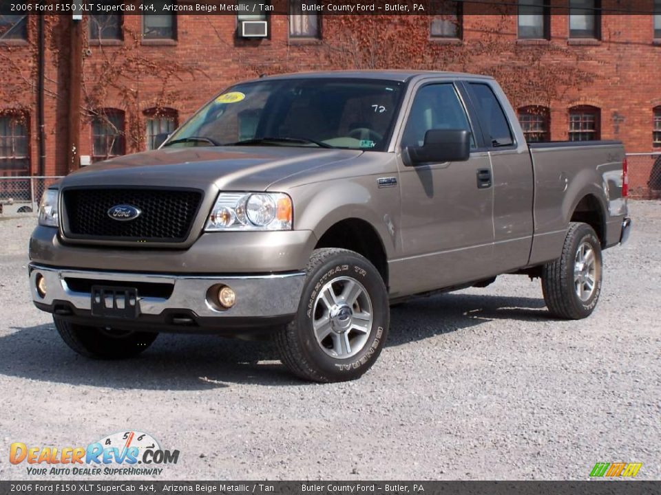 2006 Ford F150 XLT SuperCab 4x4 Arizona Beige Metallic / Tan Photo #1