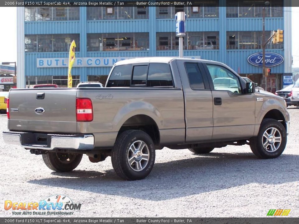 2006 Ford F150 XLT SuperCab 4x4 Arizona Beige Metallic / Tan Photo #3
