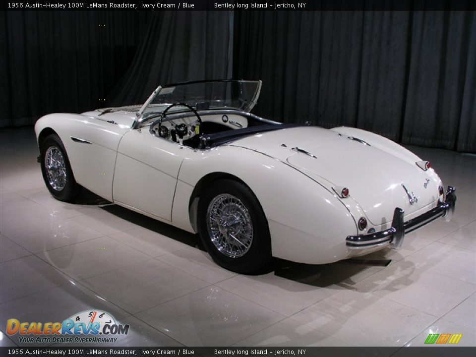 1956 Austin-Healey 100M LeMans Roadster Ivory Cream / Blue Photo #2
