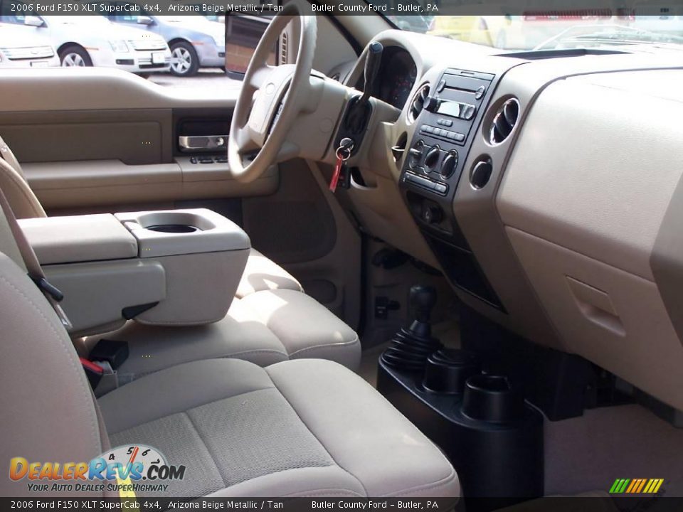 2006 Ford F150 XLT SuperCab 4x4 Arizona Beige Metallic / Tan Photo #9