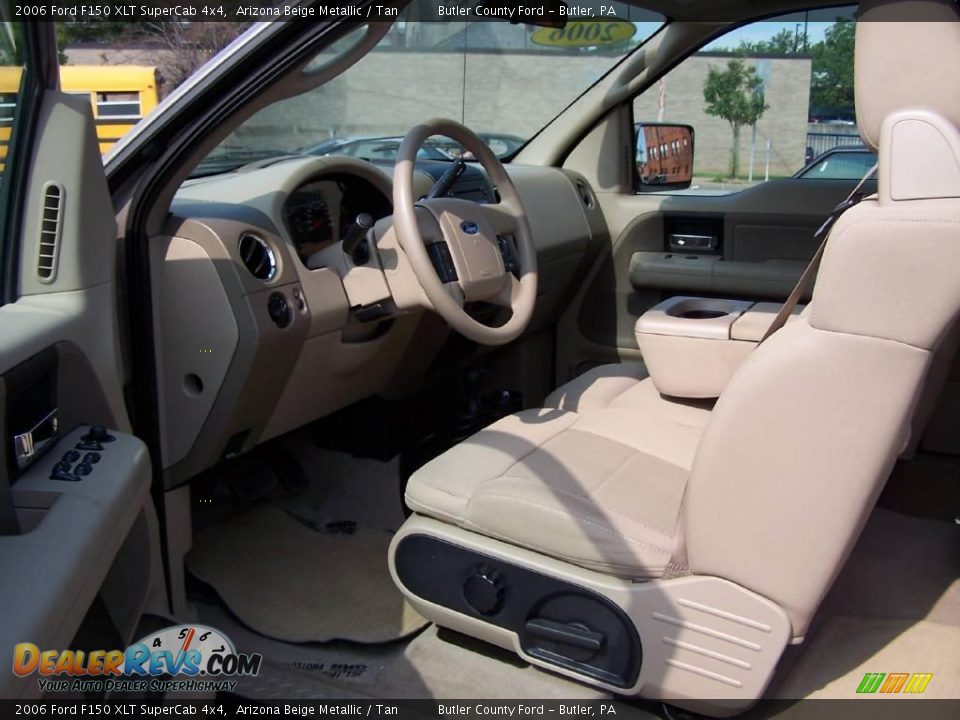 2006 Ford F150 XLT SuperCab 4x4 Arizona Beige Metallic / Tan Photo #12