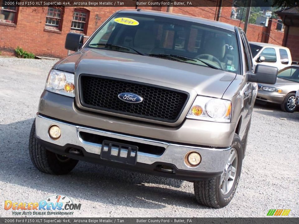 2006 Ford F150 XLT SuperCab 4x4 Arizona Beige Metallic / Tan Photo #13