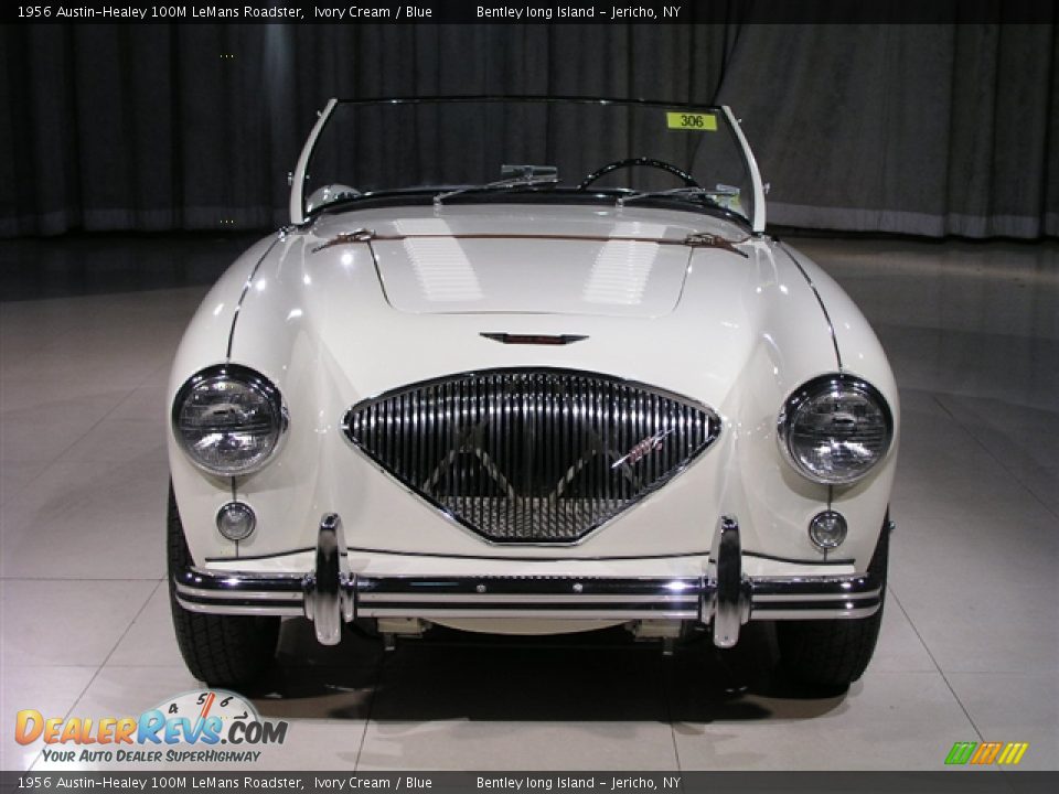 1956 Austin-Healey 100M LeMans Roadster Ivory Cream / Blue Photo #4