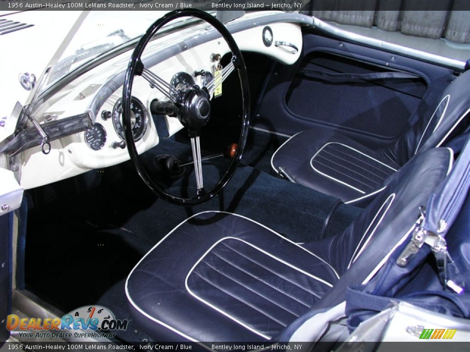 Blue Interior - 1956 Austin-Healey 100M LeMans Roadster Photo #6