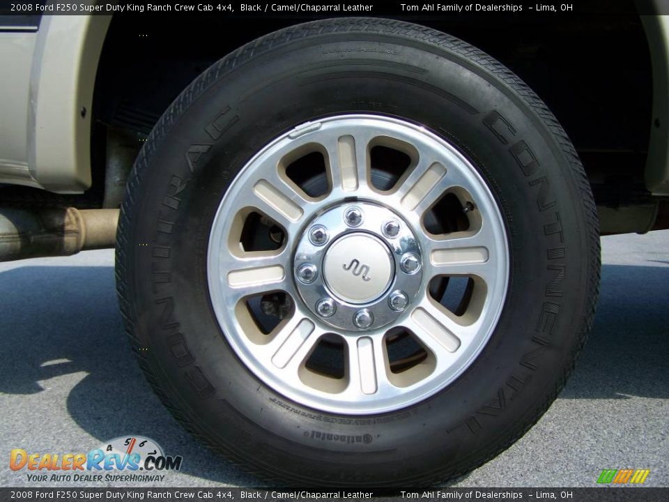 2008 Ford F250 Super Duty King Ranch Crew Cab 4x4 Black / Camel/Chaparral Leather Photo #10