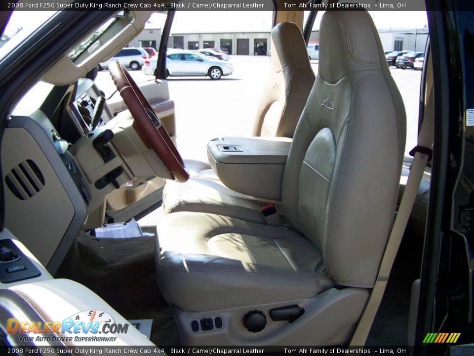 2008 Ford F250 Super Duty King Ranch Crew Cab 4x4 Black / Camel/Chaparral Leather Photo #11