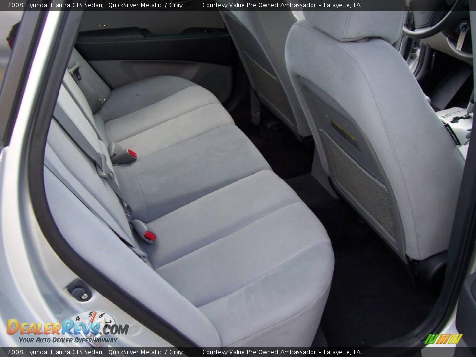 2008 Hyundai Elantra GLS Sedan QuickSilver Metallic / Gray Photo #10