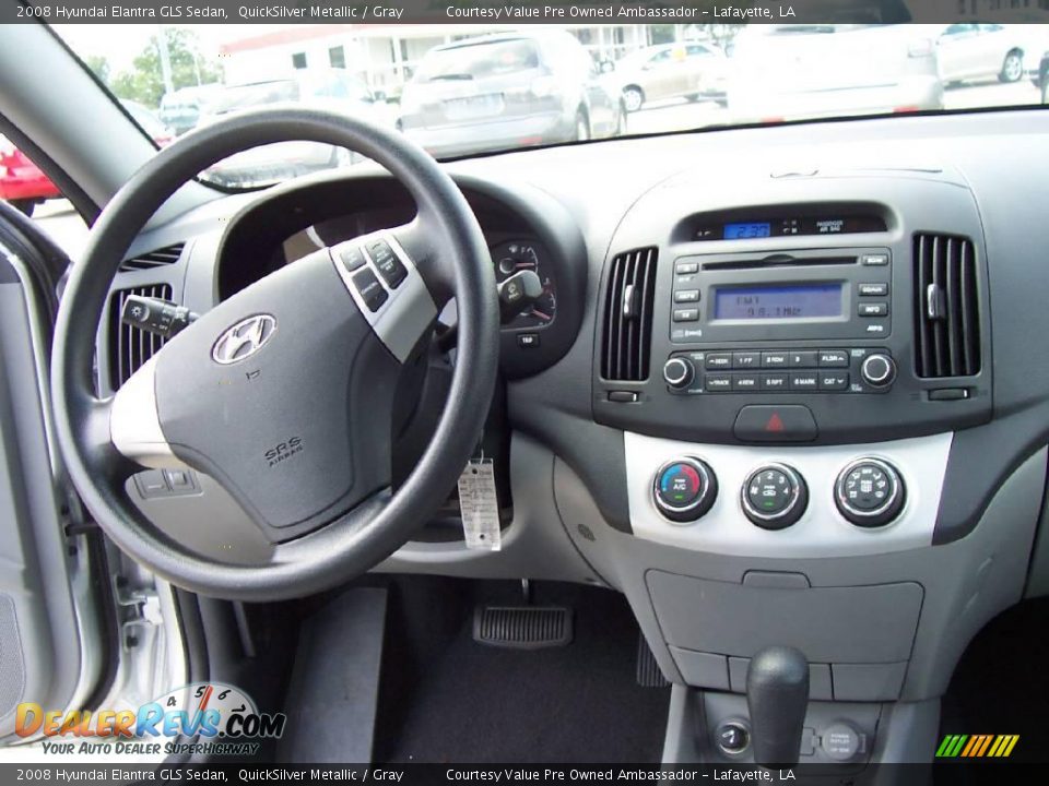2008 Hyundai Elantra GLS Sedan QuickSilver Metallic / Gray Photo #11