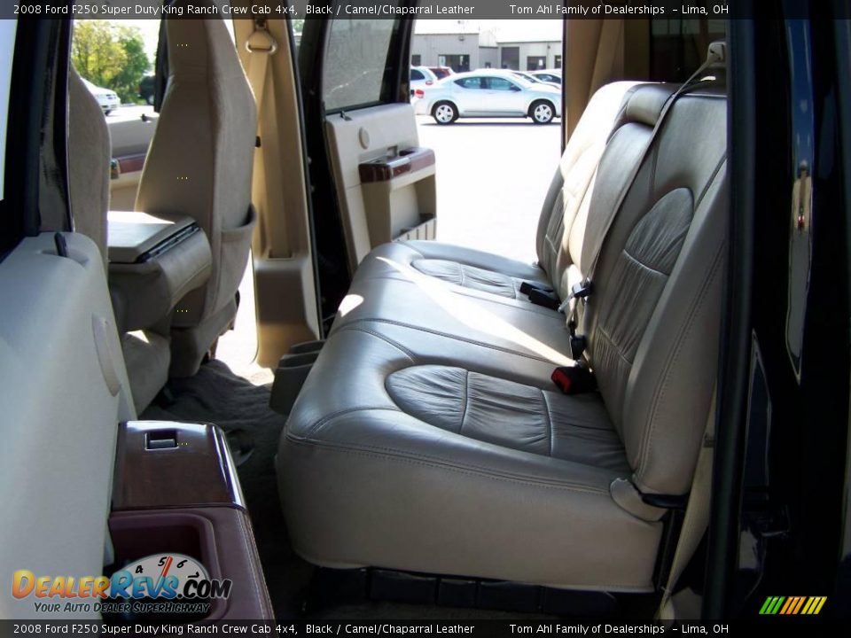 2008 Ford F250 Super Duty King Ranch Crew Cab 4x4 Black / Camel/Chaparral Leather Photo #13