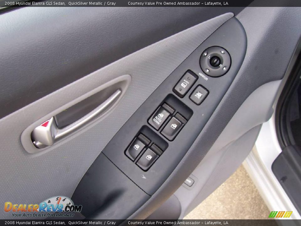 2008 Hyundai Elantra GLS Sedan QuickSilver Metallic / Gray Photo #12
