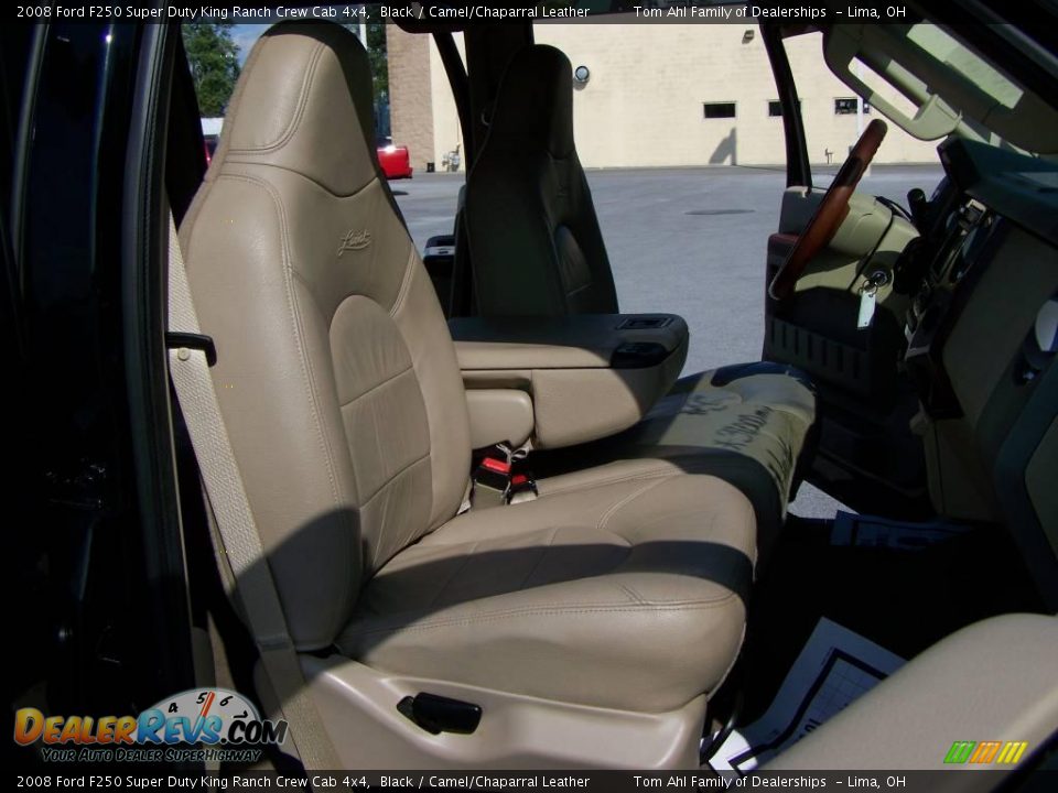 2008 Ford F250 Super Duty King Ranch Crew Cab 4x4 Black / Camel/Chaparral Leather Photo #15