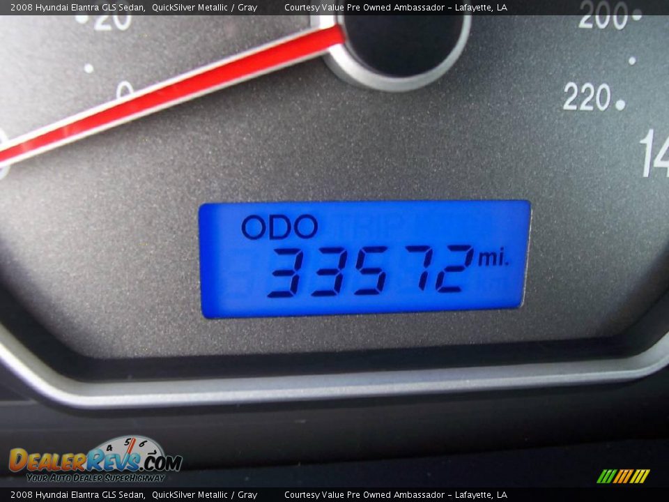 2008 Hyundai Elantra GLS Sedan QuickSilver Metallic / Gray Photo #13