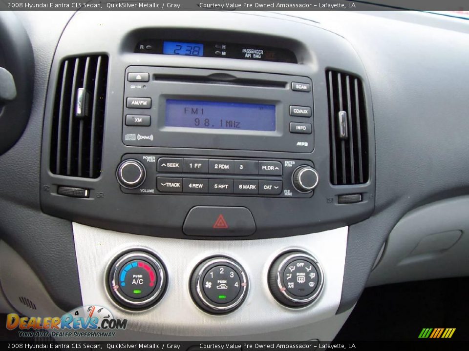 2008 Hyundai Elantra GLS Sedan QuickSilver Metallic / Gray Photo #14