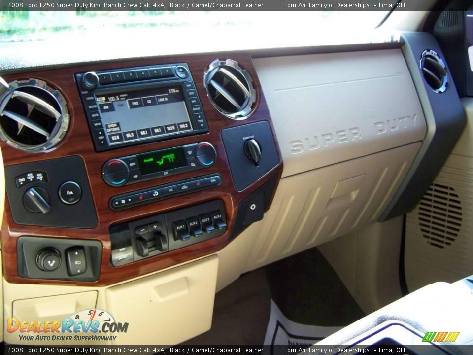 2008 Ford F250 Super Duty King Ranch Crew Cab 4x4 Black / Camel/Chaparral Leather Photo #20