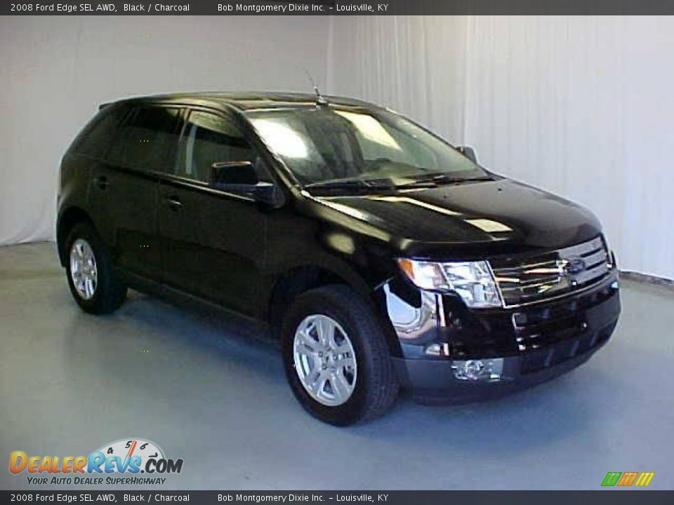 2008 Ford Edge SEL AWD Black / Charcoal Photo #1