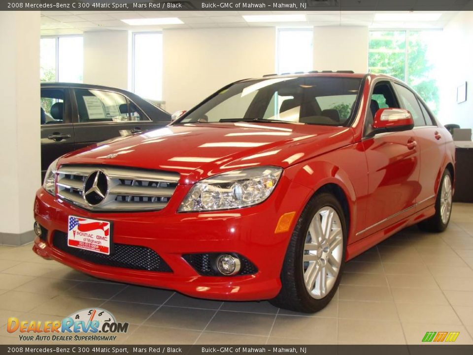 2008 Mercedes-Benz C 300 4Matic Sport Mars Red / Black Photo #1