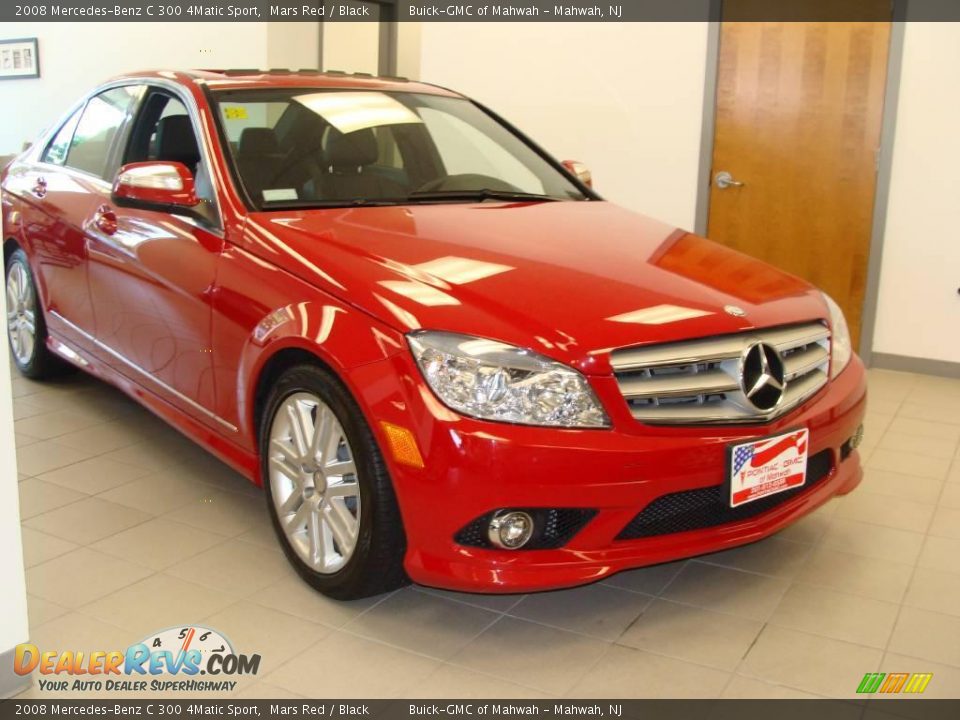 2008 Mercedes-Benz C 300 4Matic Sport Mars Red / Black Photo #2