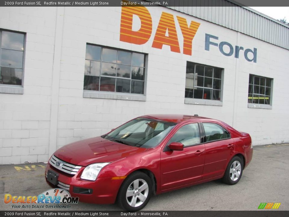 2009 Ford Fusion SE Redfire Metallic / Medium Light Stone Photo #1