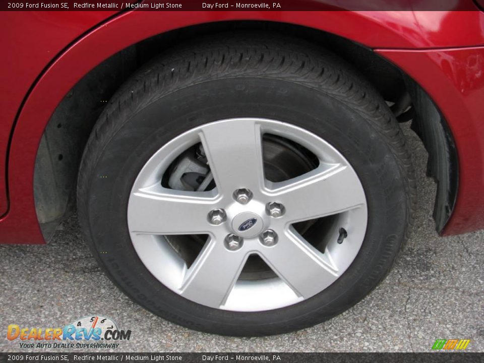 2009 Ford Fusion SE Redfire Metallic / Medium Light Stone Photo #3