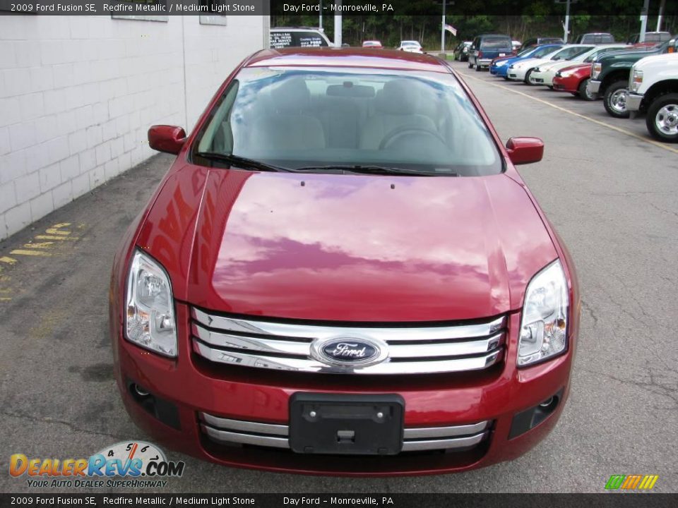 2009 Ford Fusion SE Redfire Metallic / Medium Light Stone Photo #4