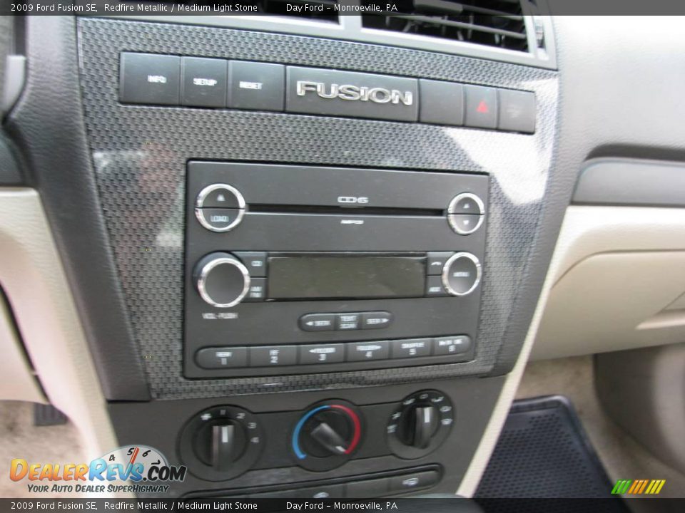2009 Ford Fusion SE Redfire Metallic / Medium Light Stone Photo #8