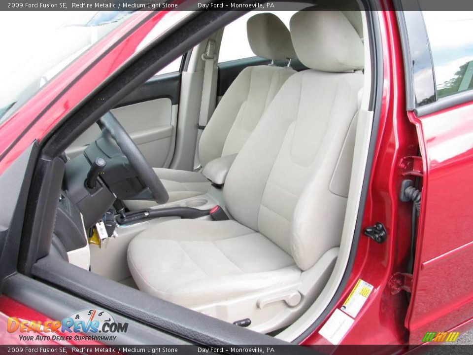2009 Ford Fusion SE Redfire Metallic / Medium Light Stone Photo #9