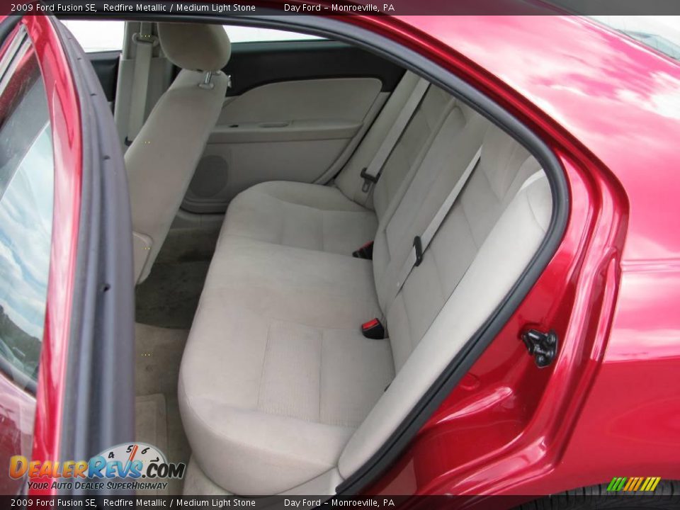 2009 Ford Fusion SE Redfire Metallic / Medium Light Stone Photo #13