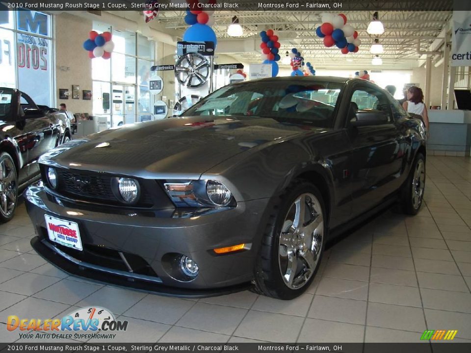 2010 Ford Mustang Roush Stage 1 Coupe Sterling Grey Metallic / Charcoal Black Photo #1