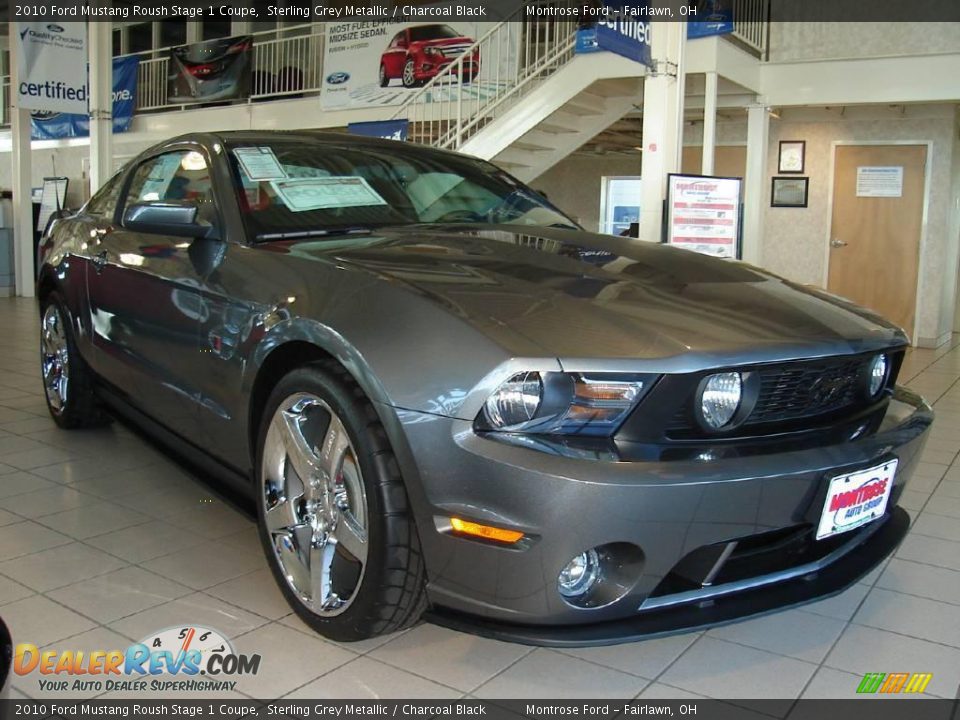 2010 Ford Mustang Roush Stage 1 Coupe Sterling Grey Metallic / Charcoal Black Photo #6