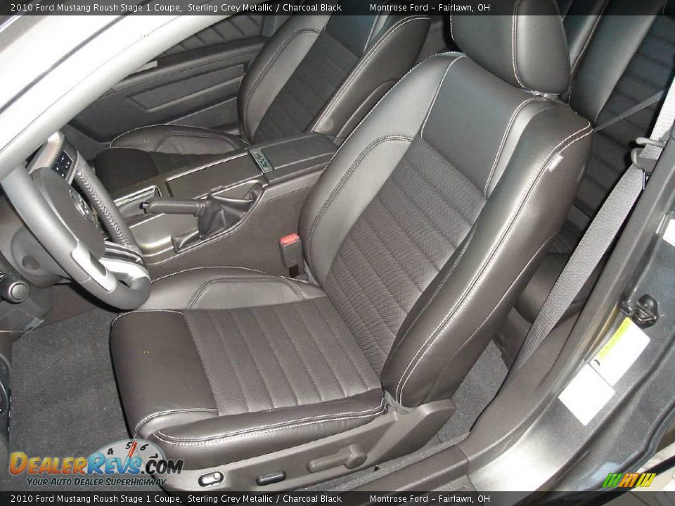 2010 Ford Mustang Roush Stage 1 Coupe Sterling Grey Metallic / Charcoal Black Photo #11