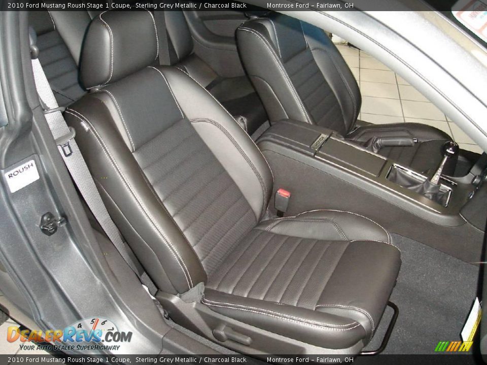 2010 Ford Mustang Roush Stage 1 Coupe Sterling Grey Metallic / Charcoal Black Photo #12